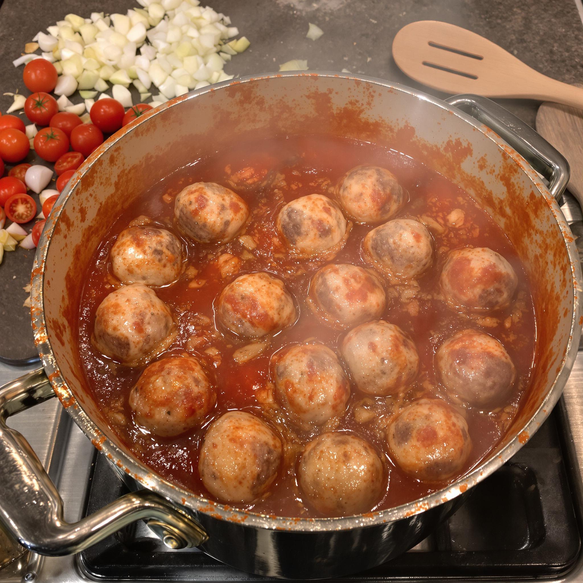 Albóndigas de cordero en salsa de tomate