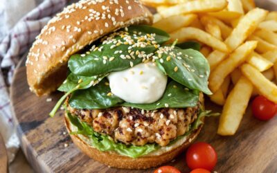 Hamburguesa de garbanzos y espinacas: ¡Delizia Vegana!