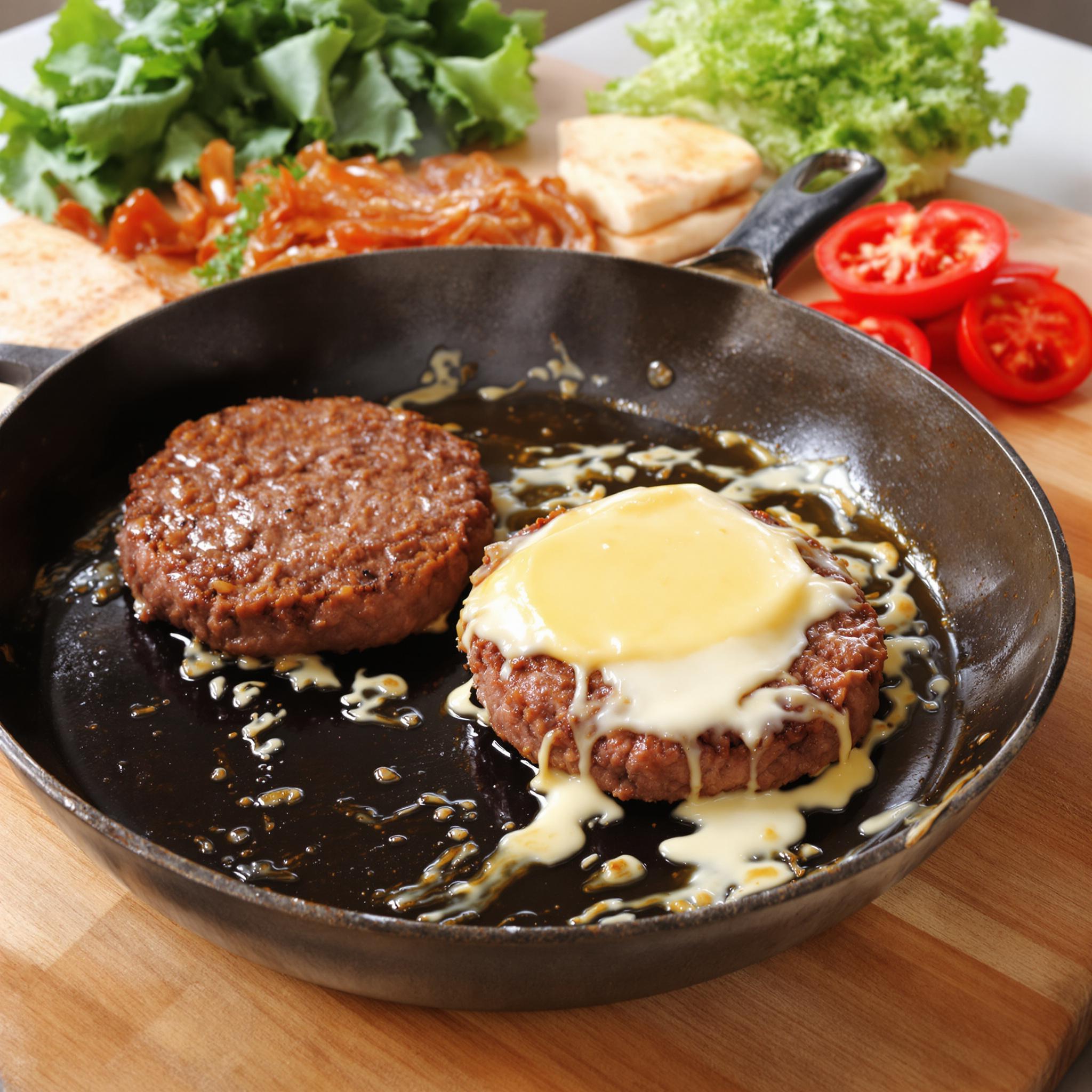Hamburguesa de ternera con queso brie