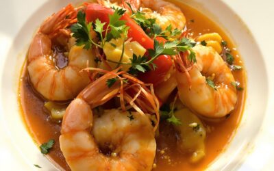 Langostinos al ajillo con vino blanco: Delizia Spagnola!