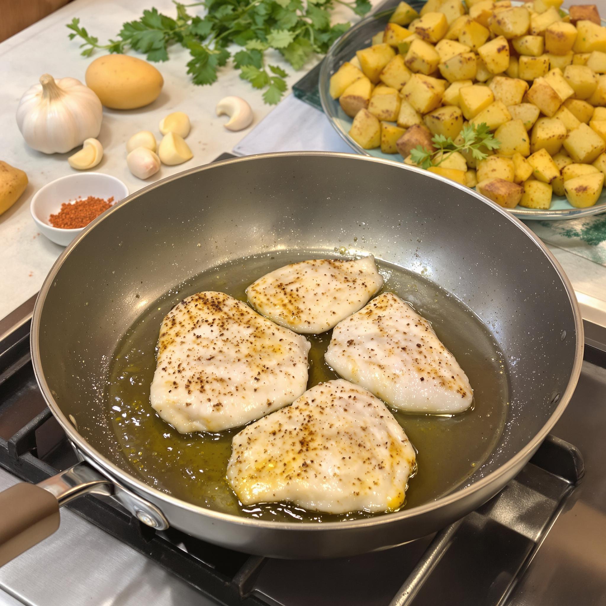 Merluza a la gallega con patatas