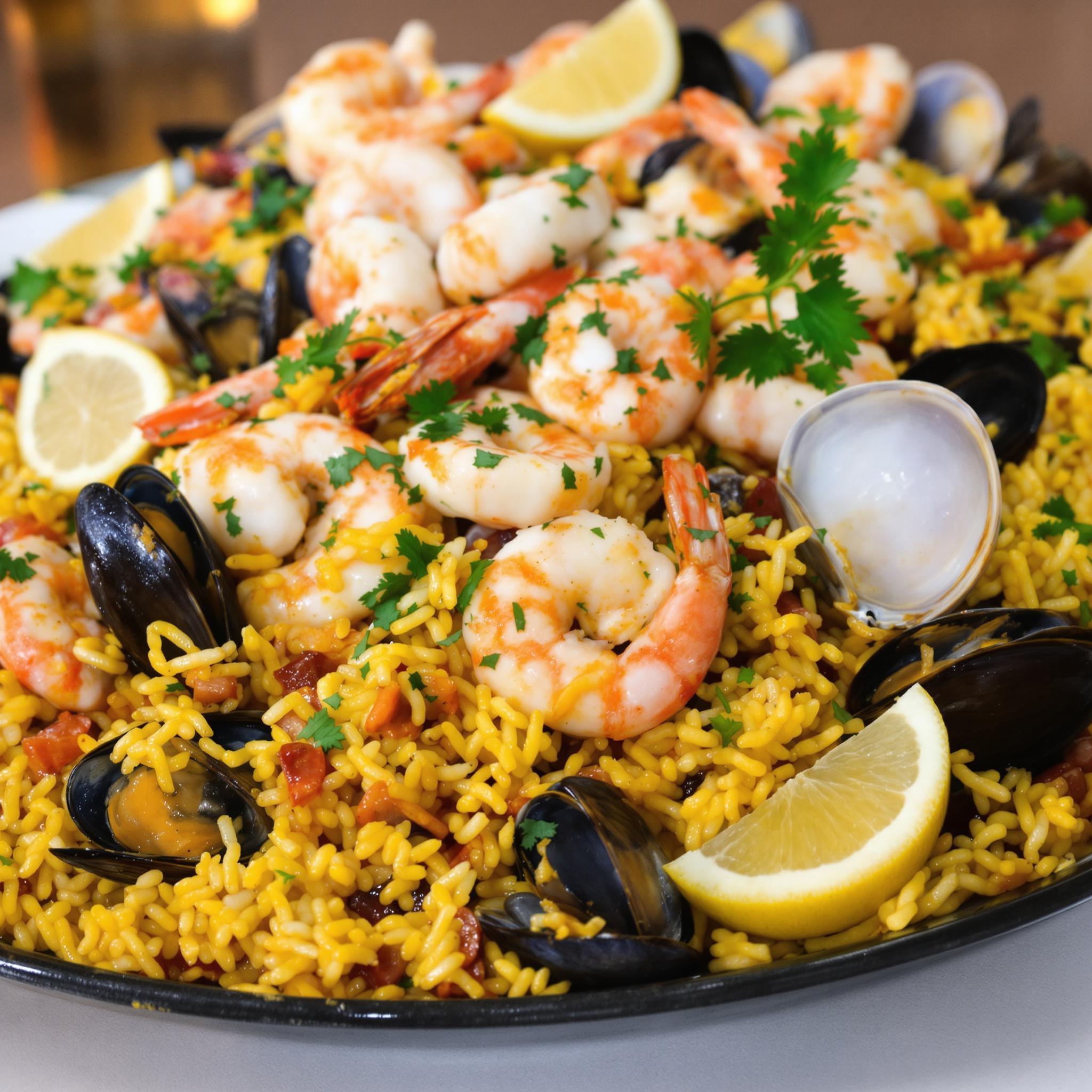 receta autentica paella de marisco