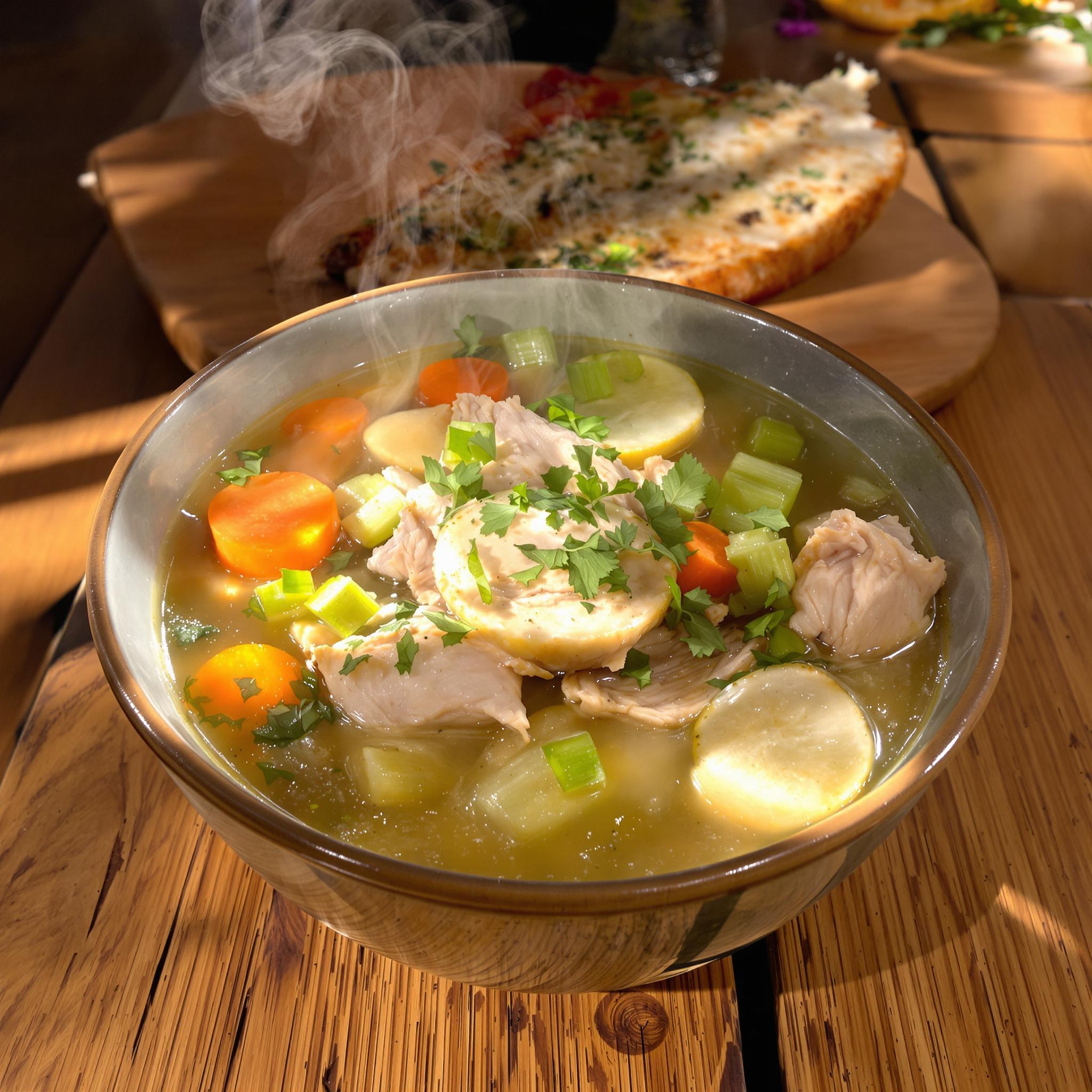 receta de sopa de pollo