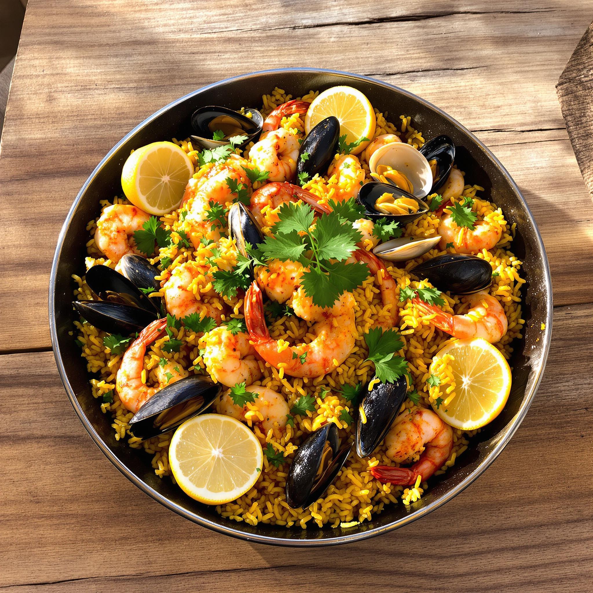 receta paella de marisco