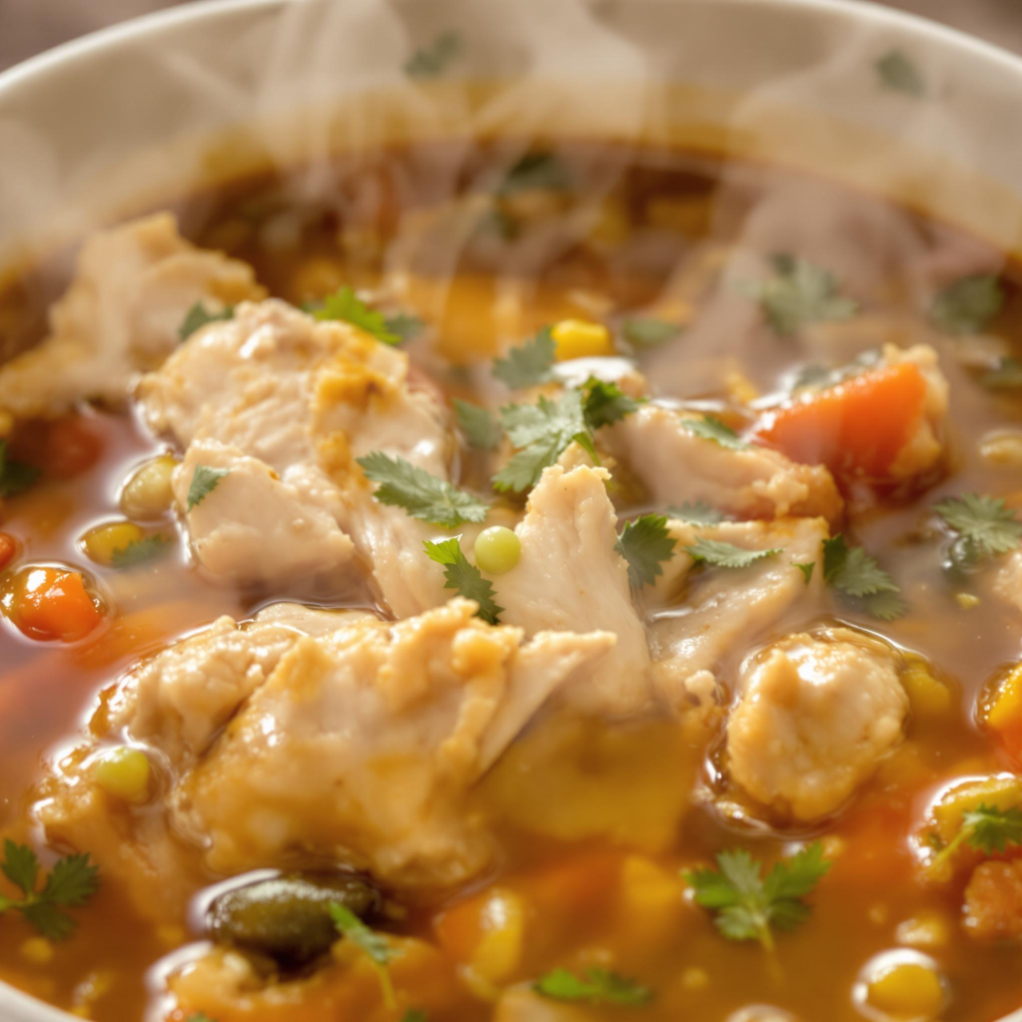 receta sopa de pollo