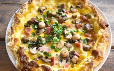 Quiche de champiñones y jamón serrano: Gusto Irresistibile!