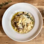 Risotto de setas con queso parmesano