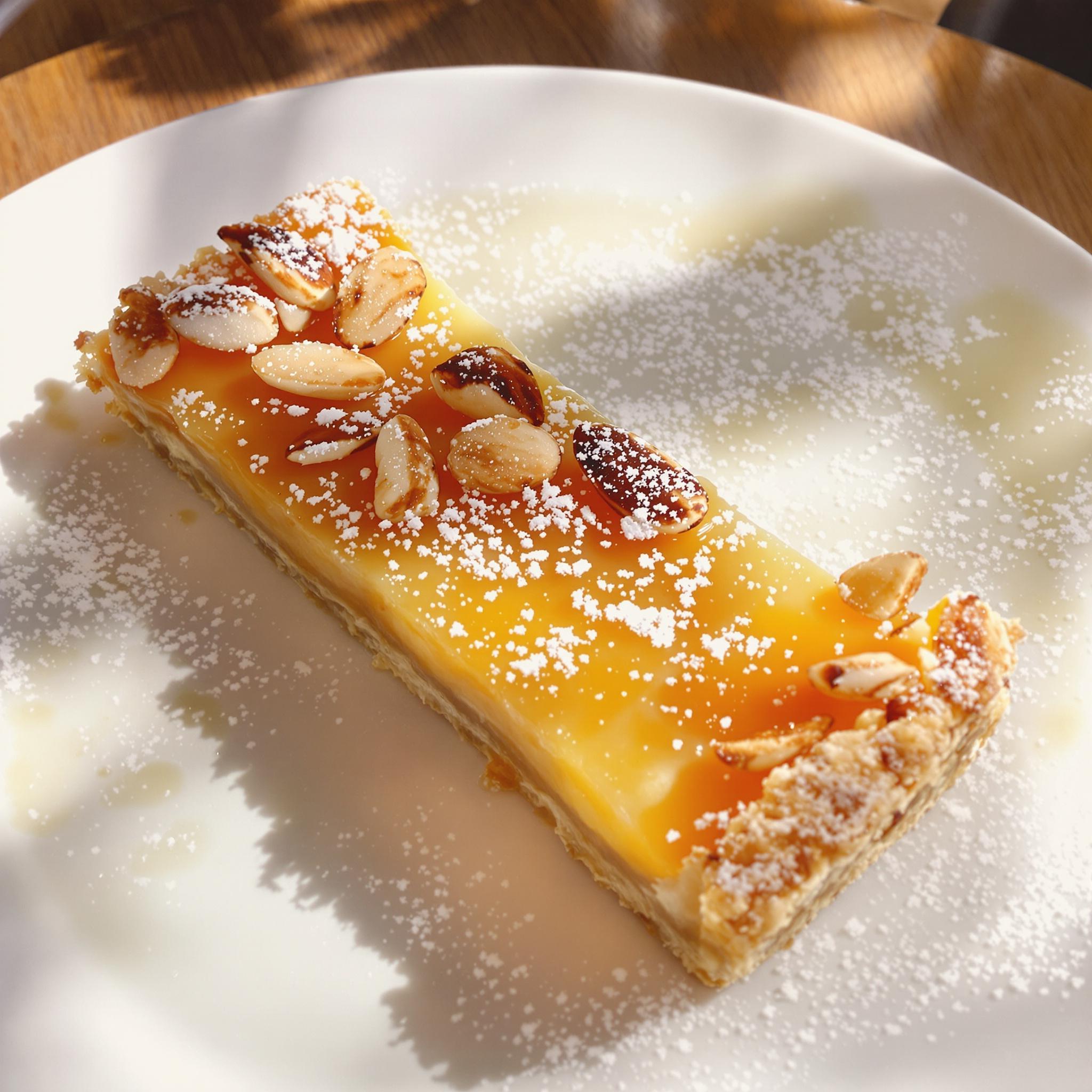 Tarta de almendras y miel