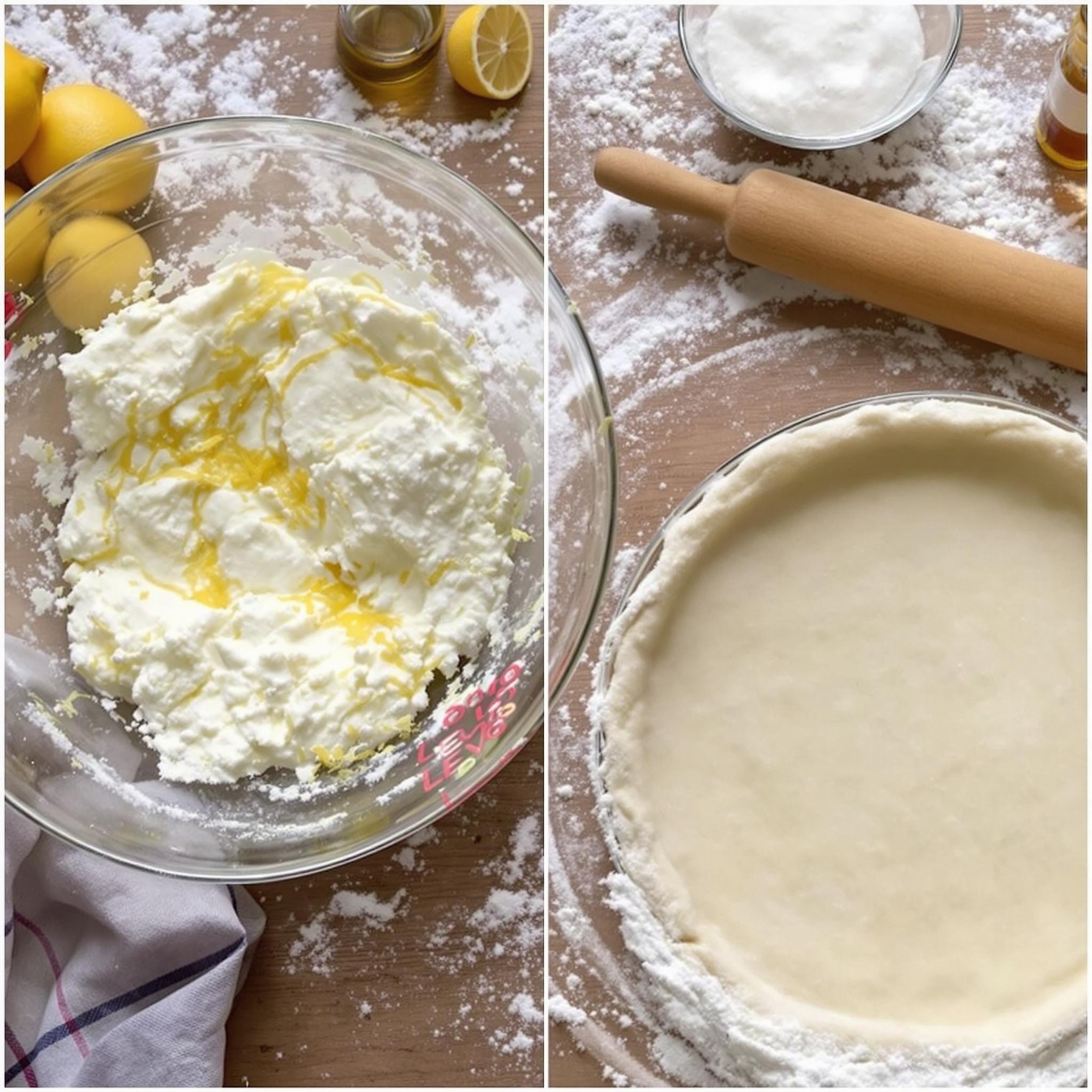Tarta de ricotta y limón