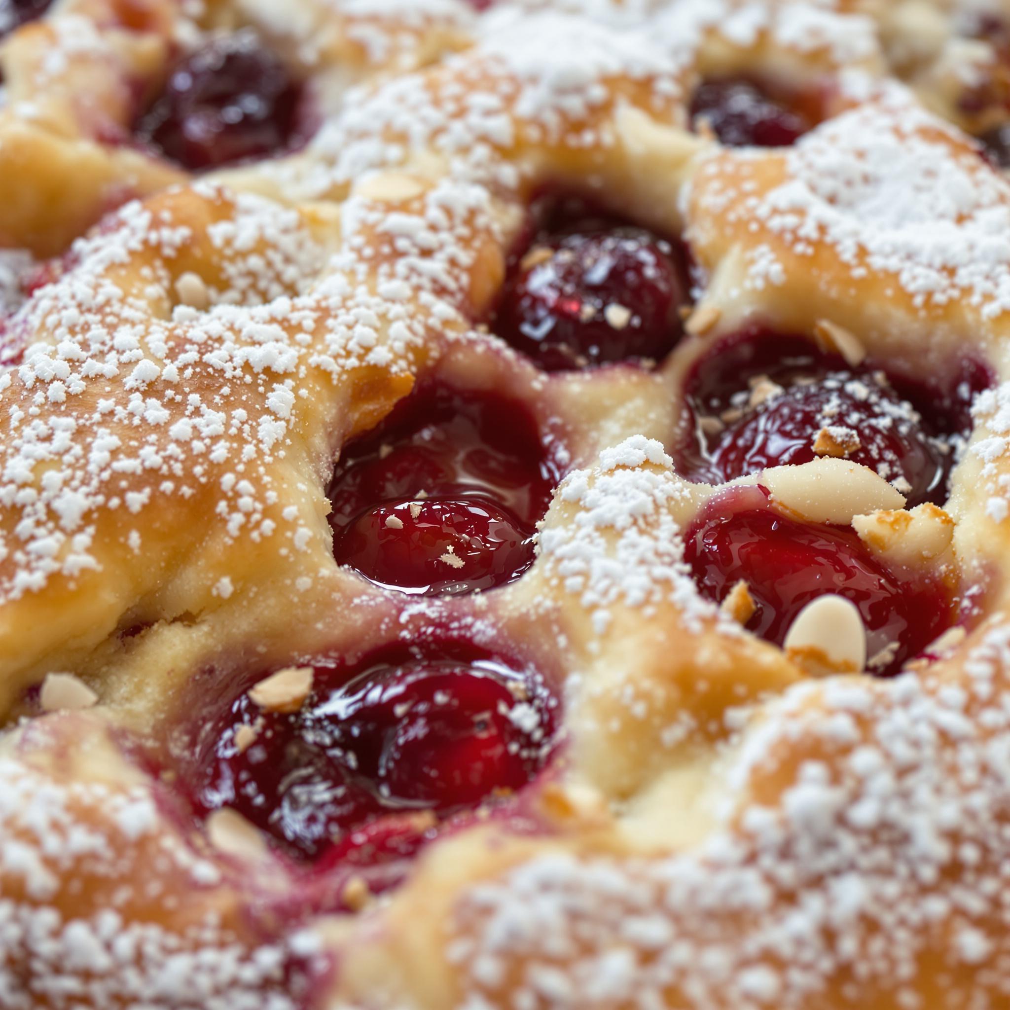 Clafoutis de cerezas y almendras