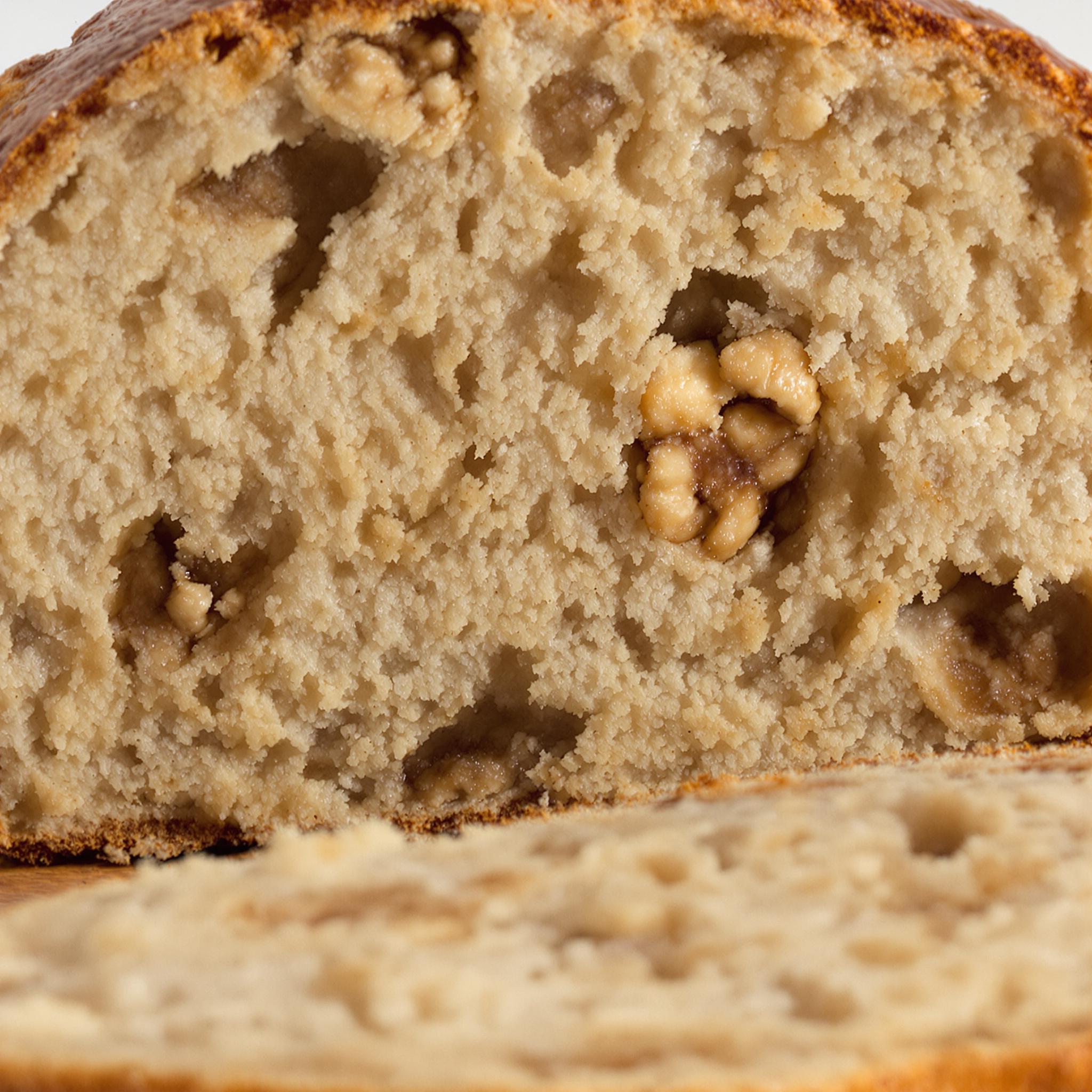 Pan de plátano con nueces