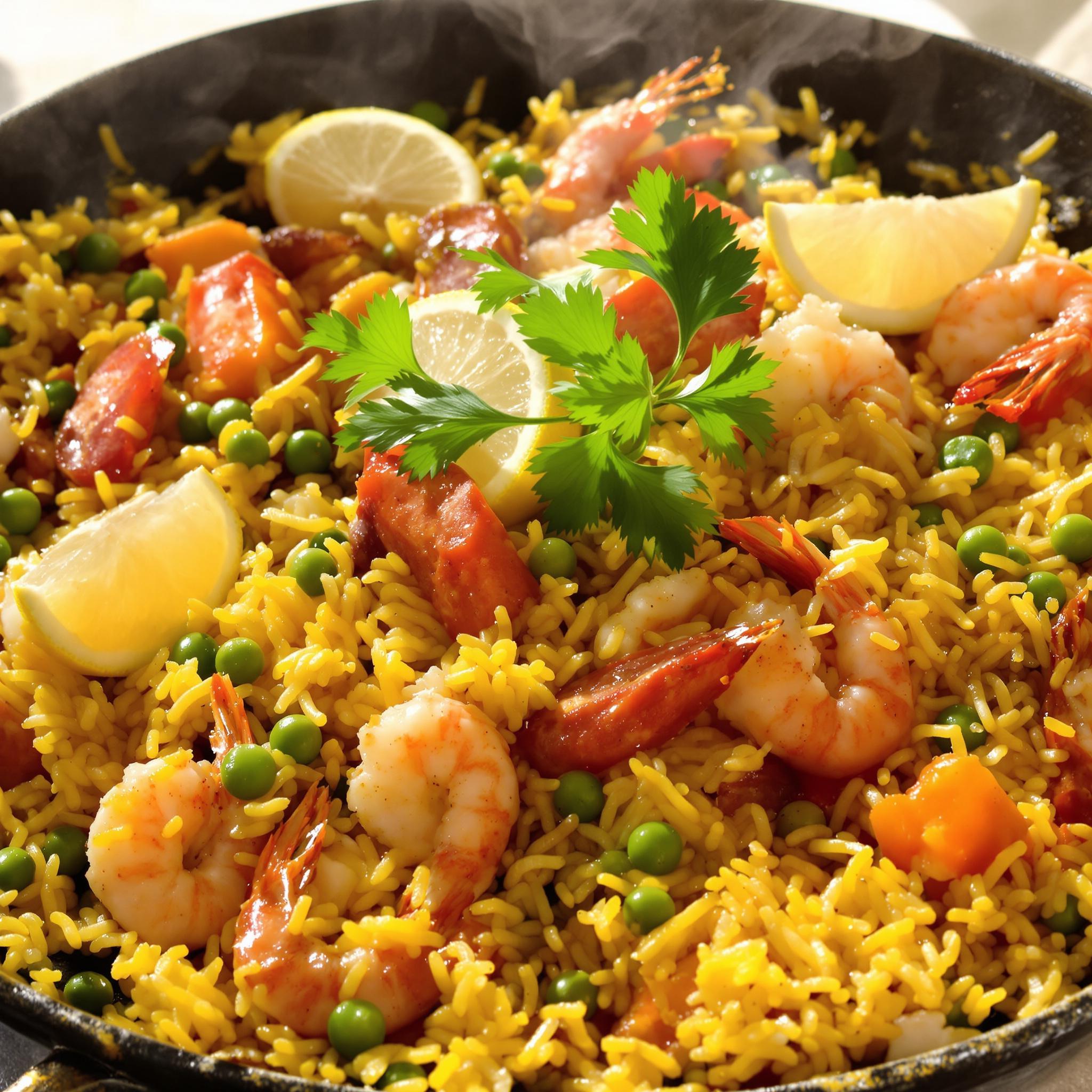 receta paella marisco