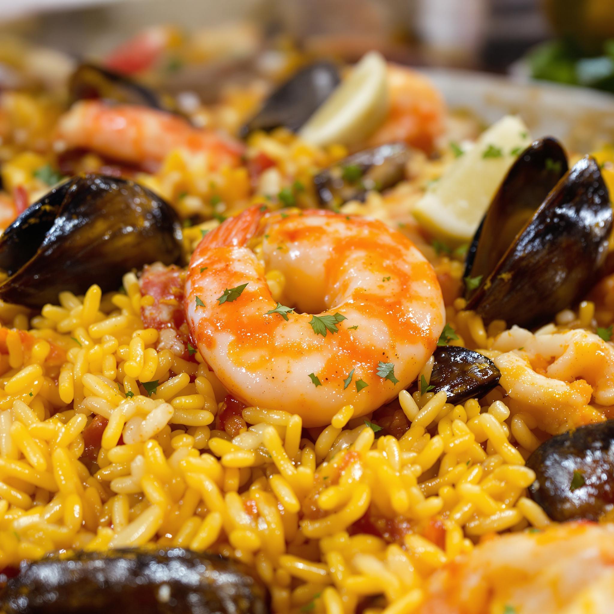 receta paella marisco