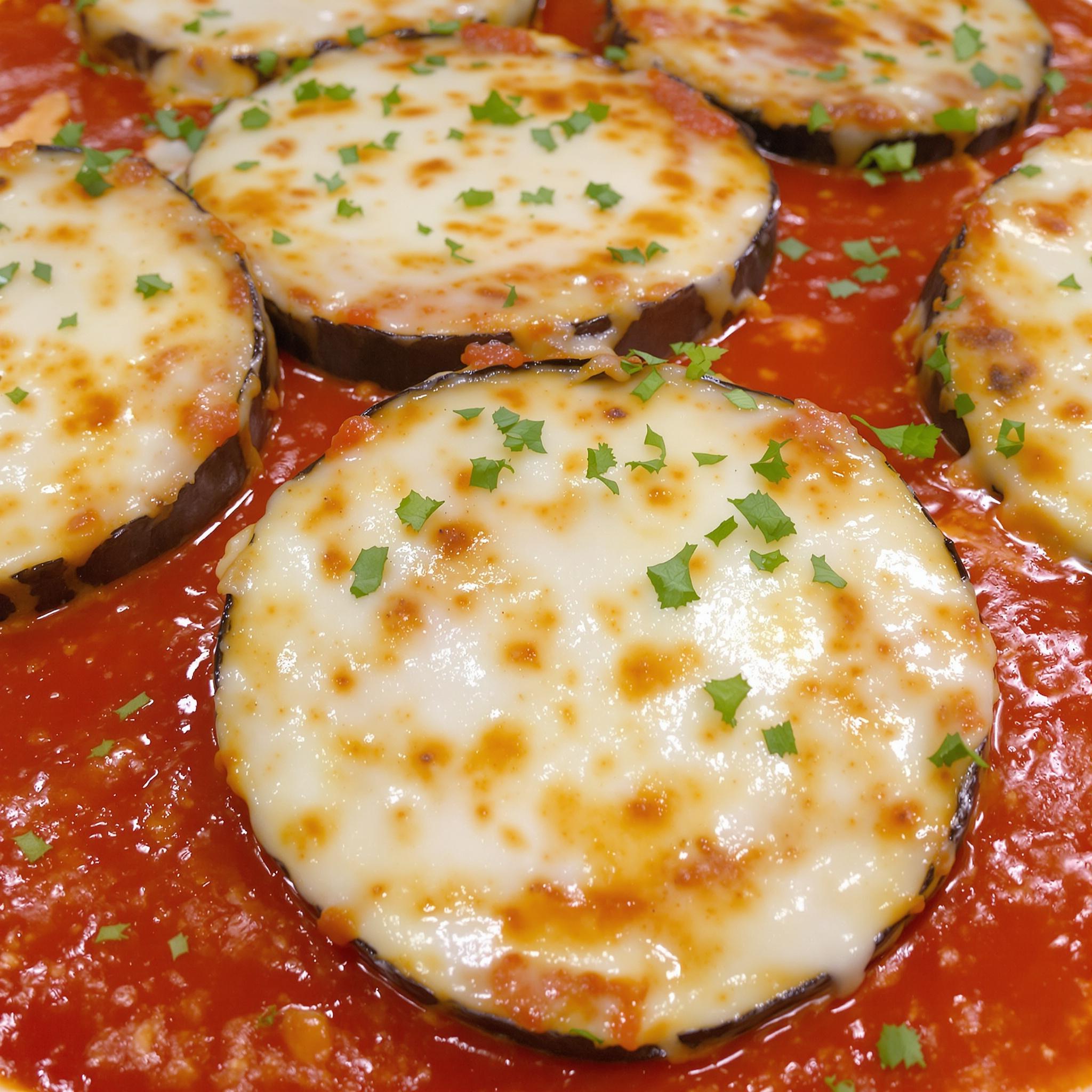 Berenjenas a la parmesana con tomate