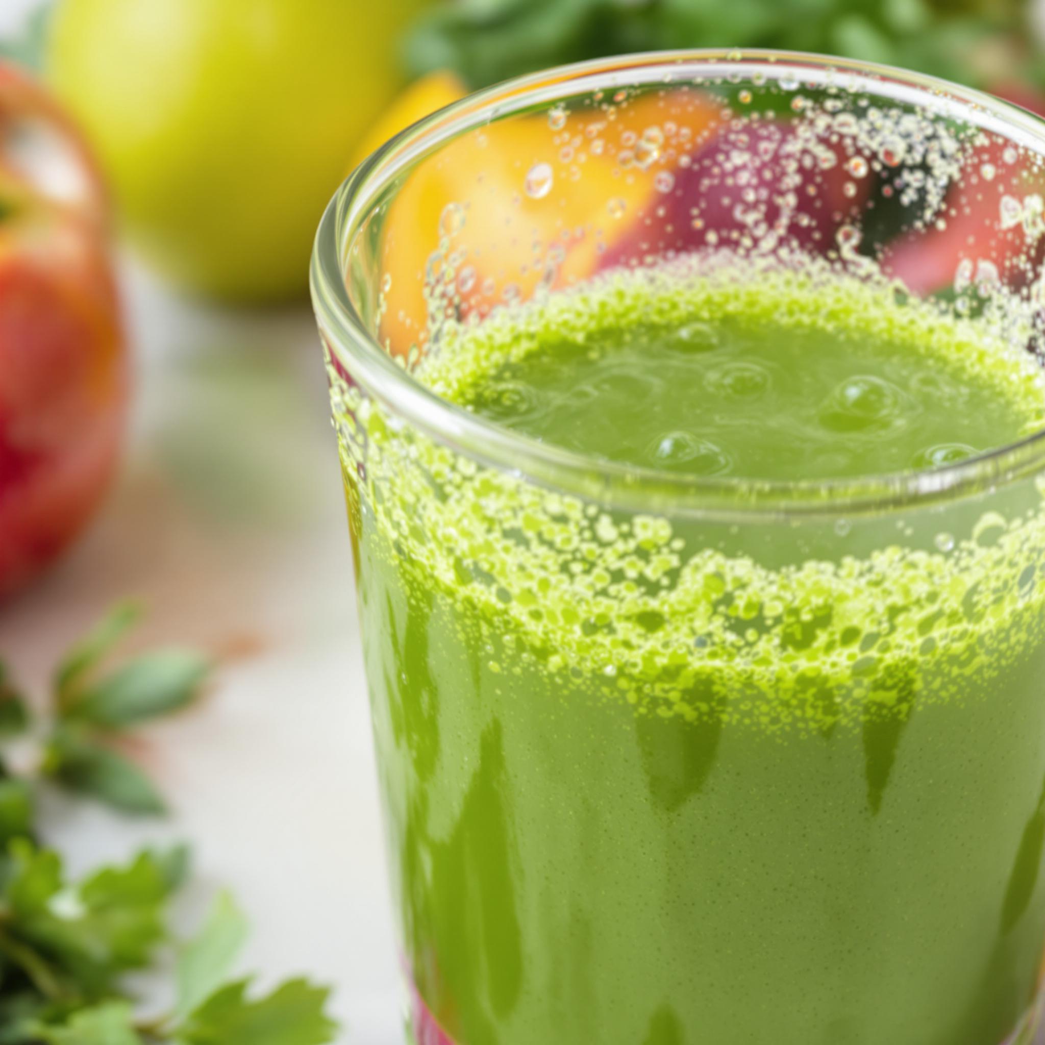 Jugo detox de apio, manzana y jengibre