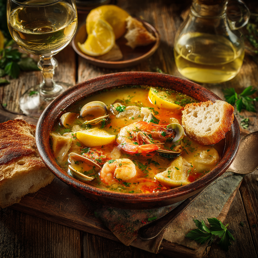 recetas sopa de marisco