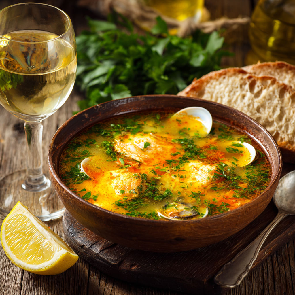 sopa de almejas