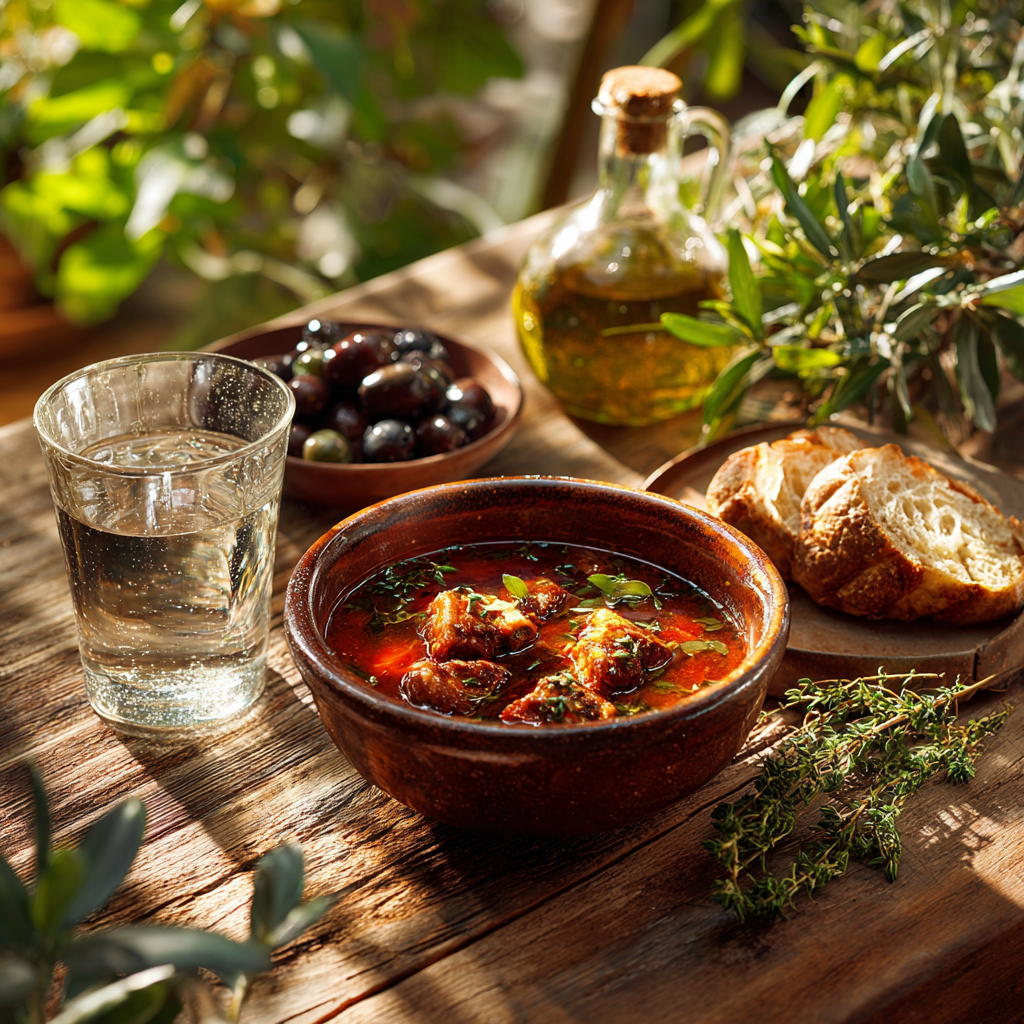sopa de bellotas