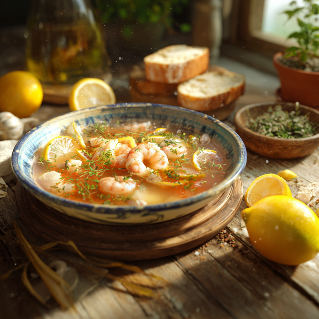 sopa de marisco congelado