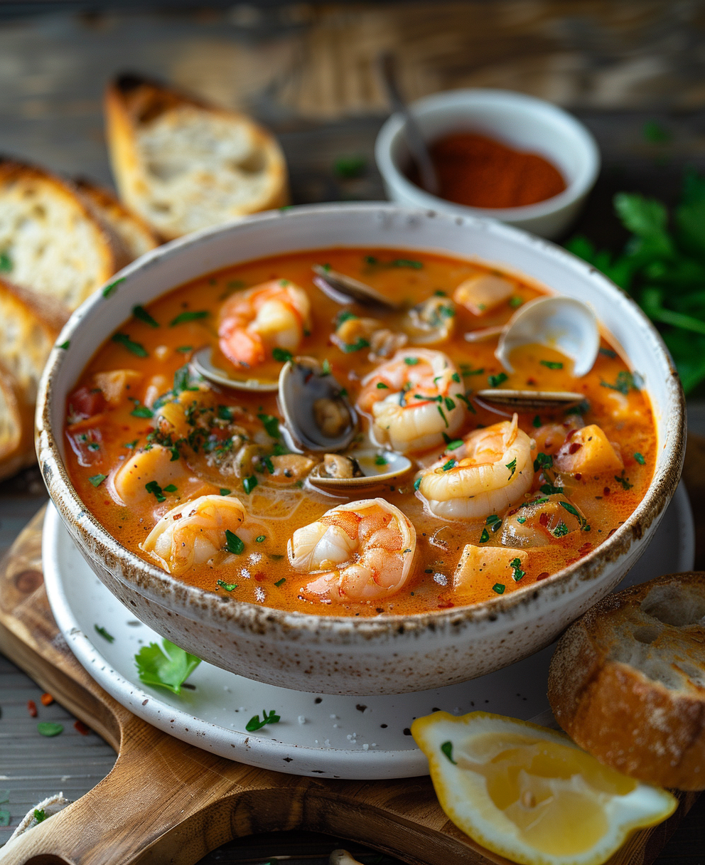 sopa de marisco receta dela abuela