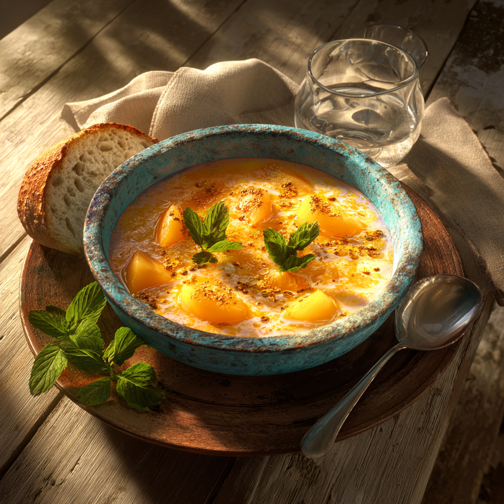 sopa de melón con yogur