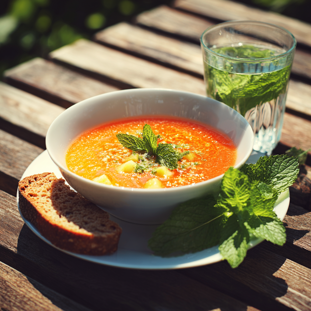 sopa de melon thermomix