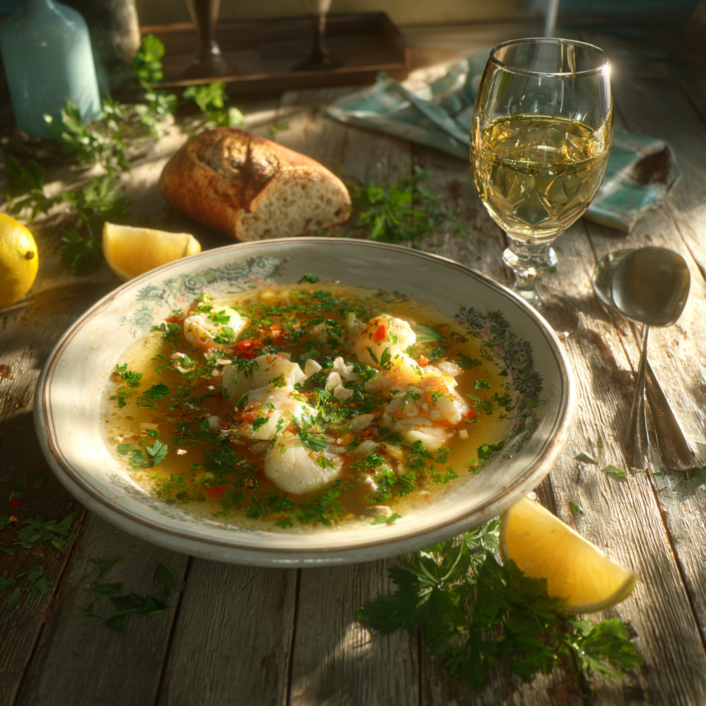 sopa de pescado tradicional vasca