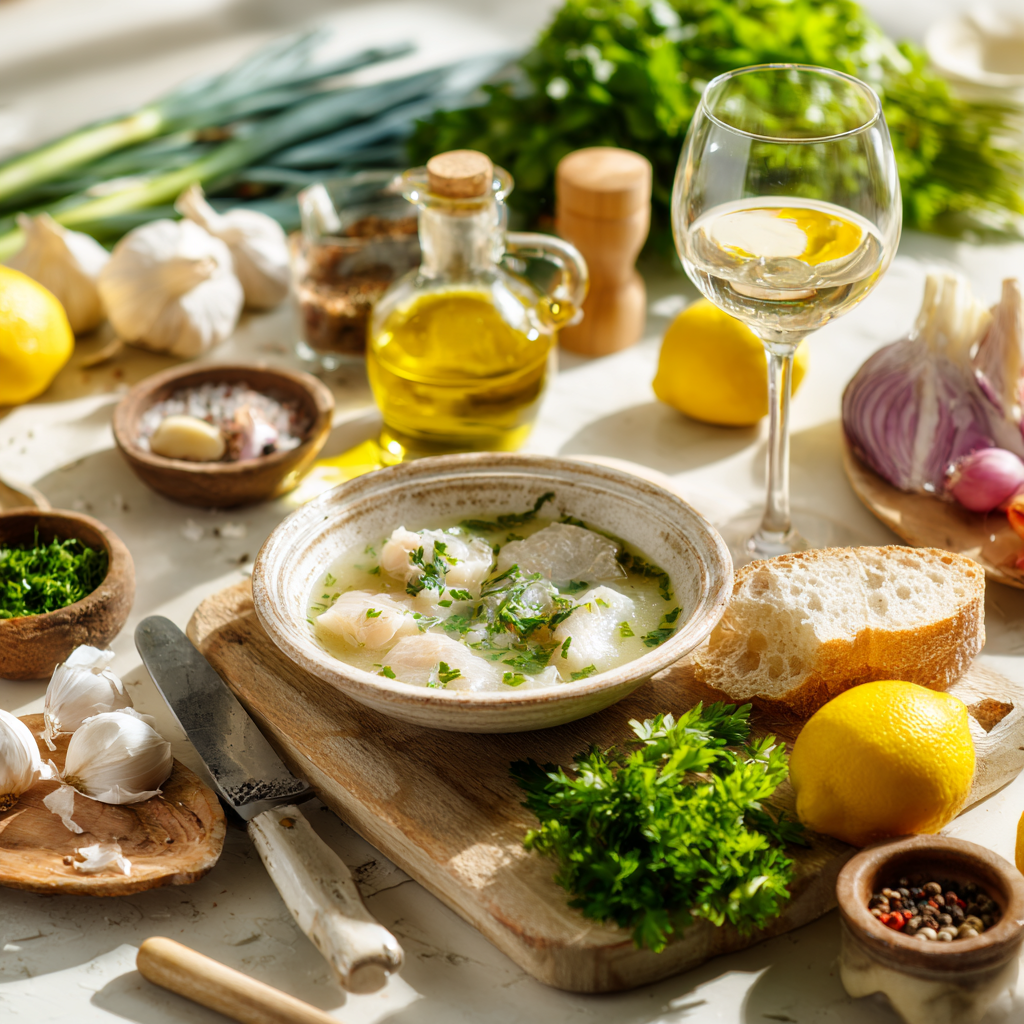 sopa de pescado tradicional vasca