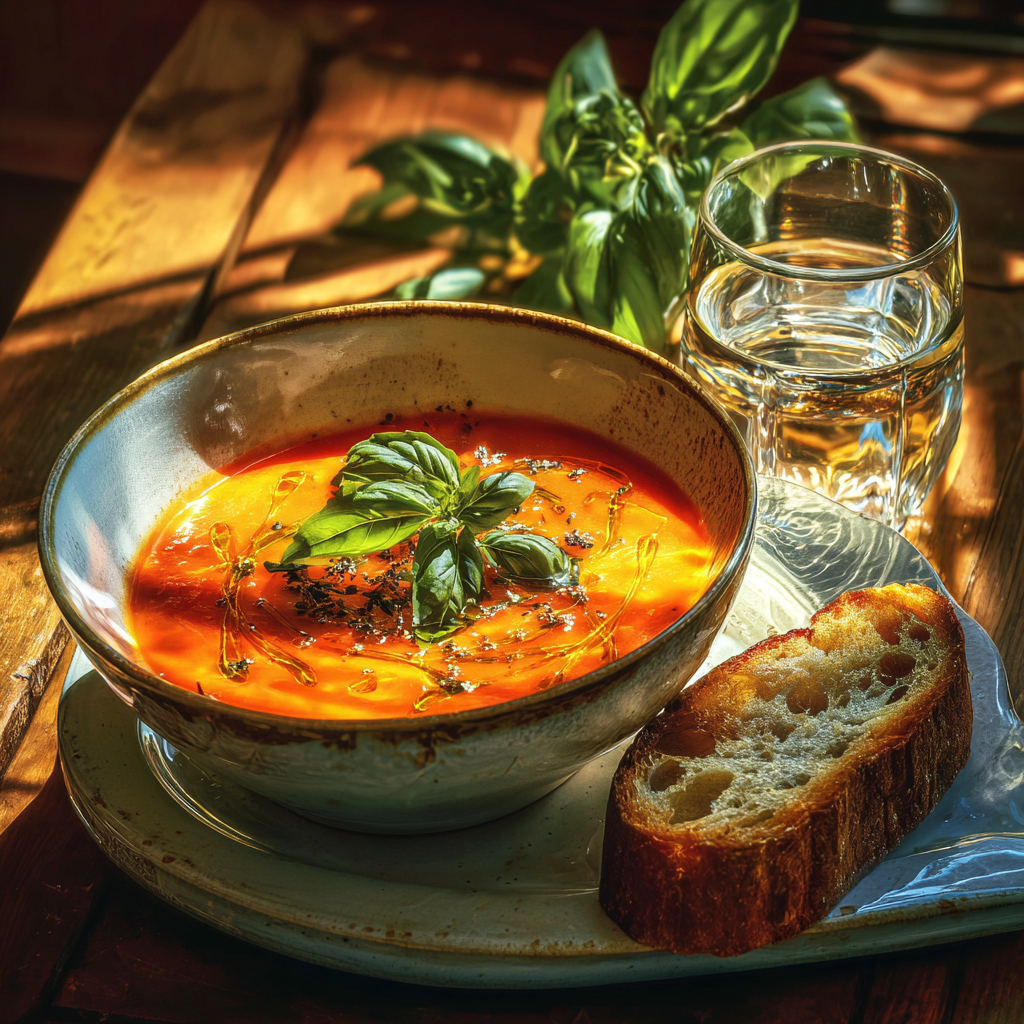sopa de tomate andaluza
