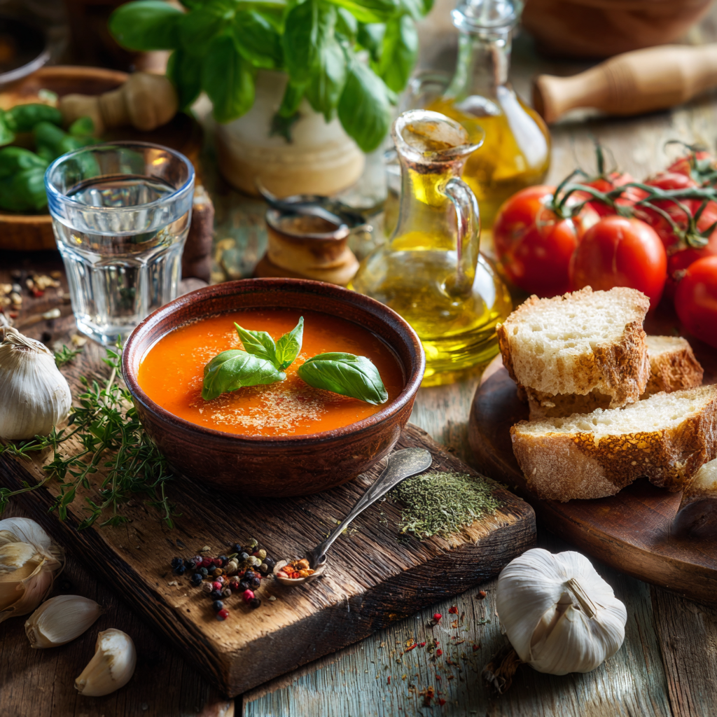 sopa de tomate andaluza