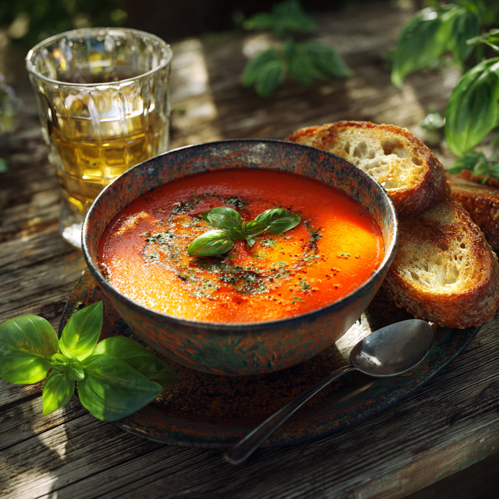 sopa de tomate andaluza