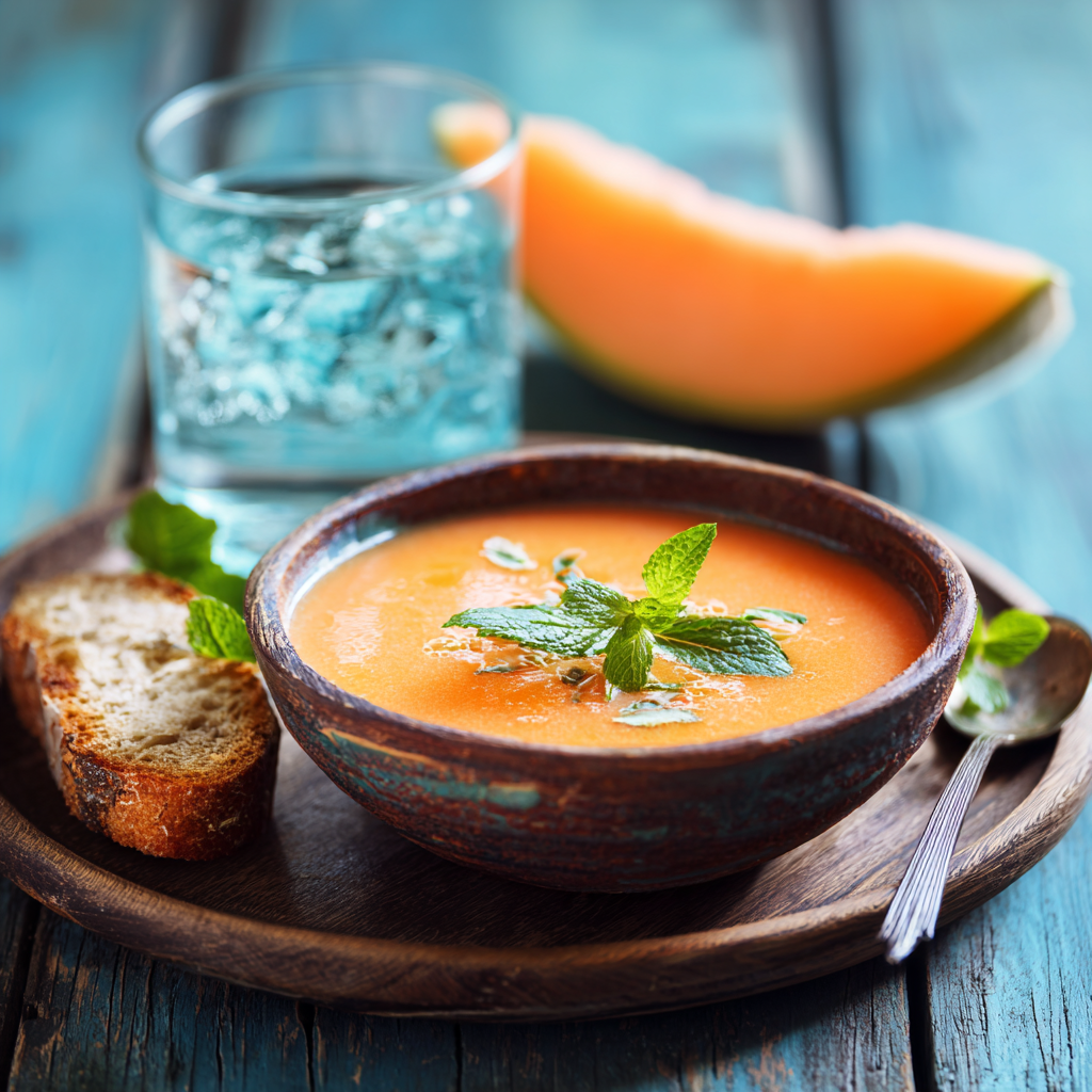 sopa fria de melon