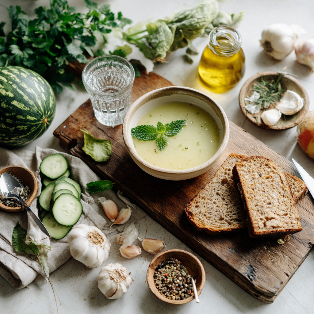 sopa fria de melon