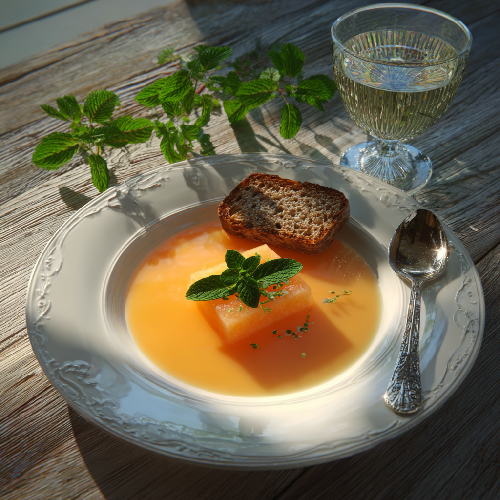 sopa fria de melon