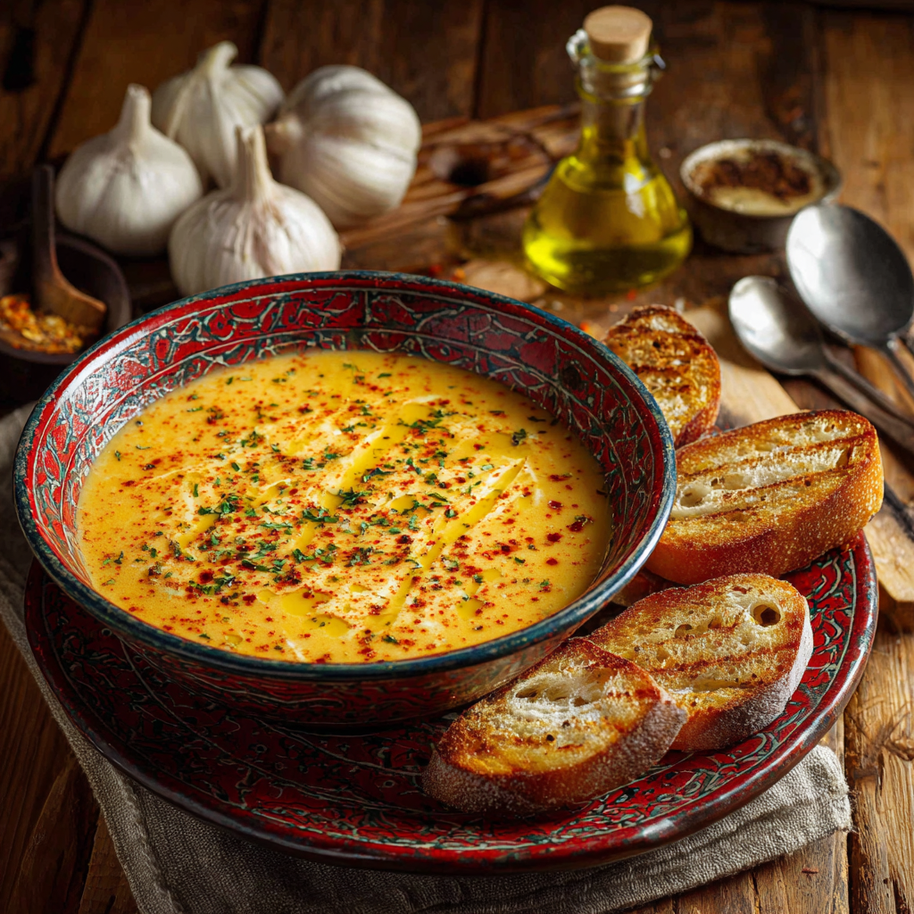 sopas de ajo thermomix