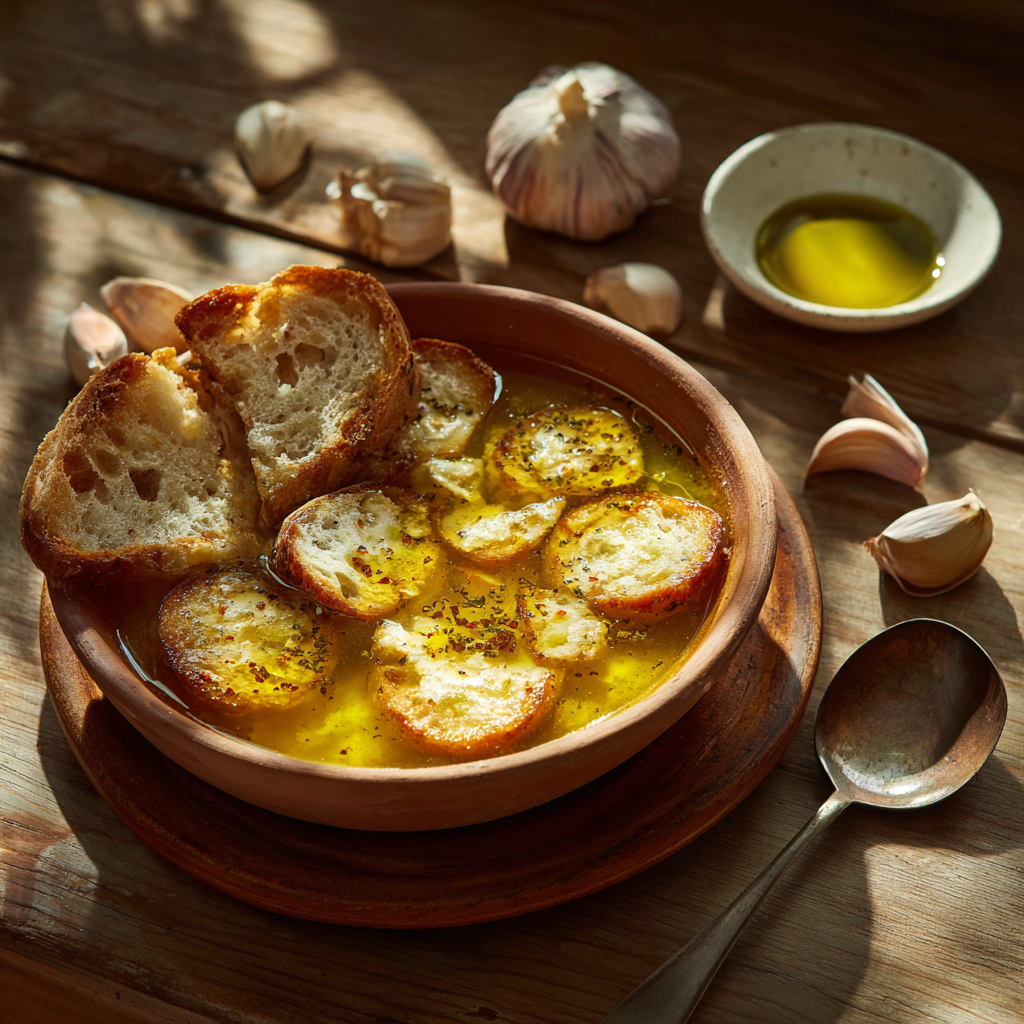 sopas de ajo thermomix