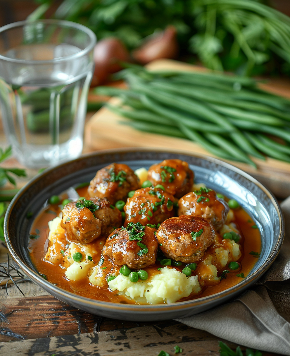 albóndigas con verduras