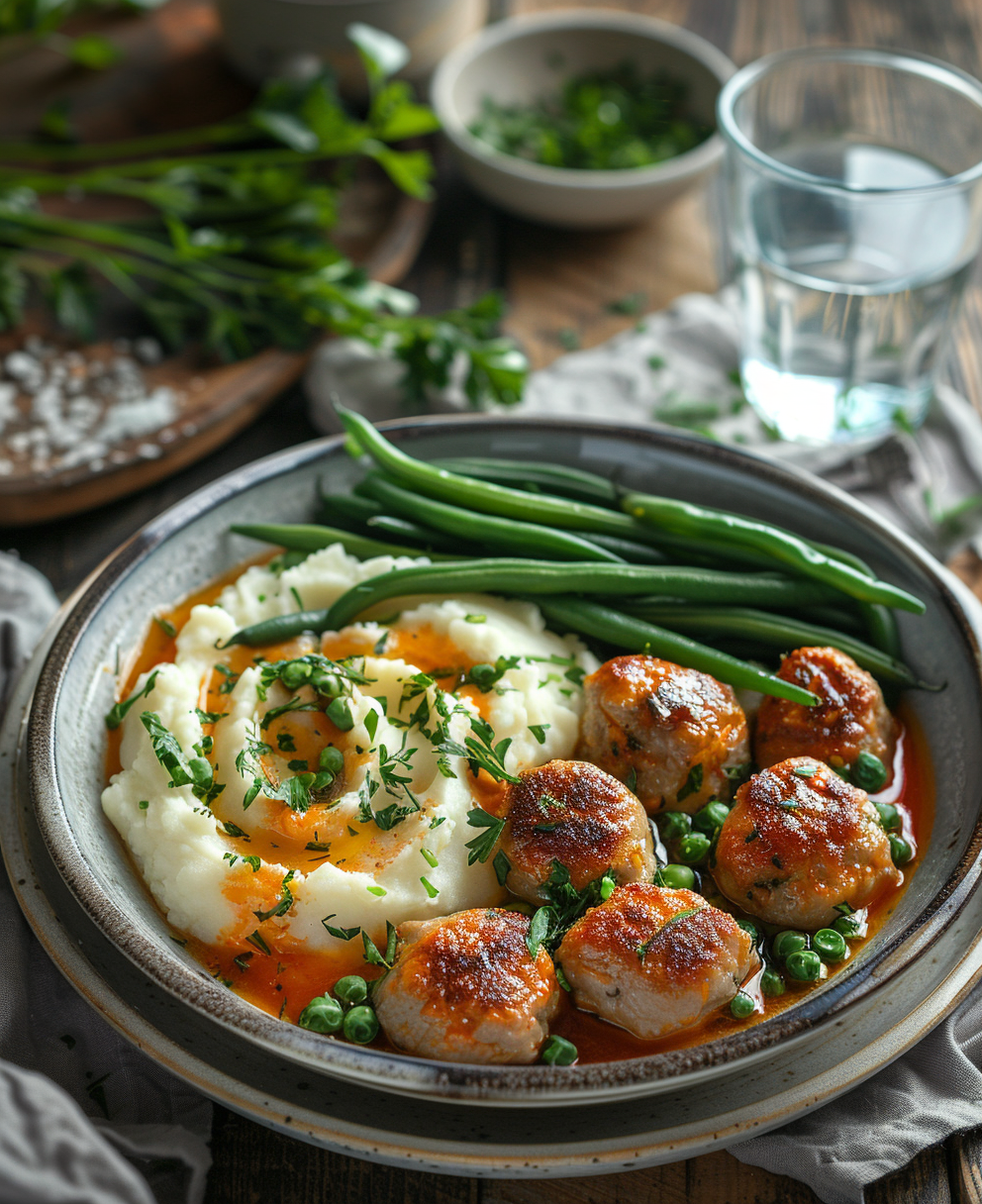 albóndigas con verduras