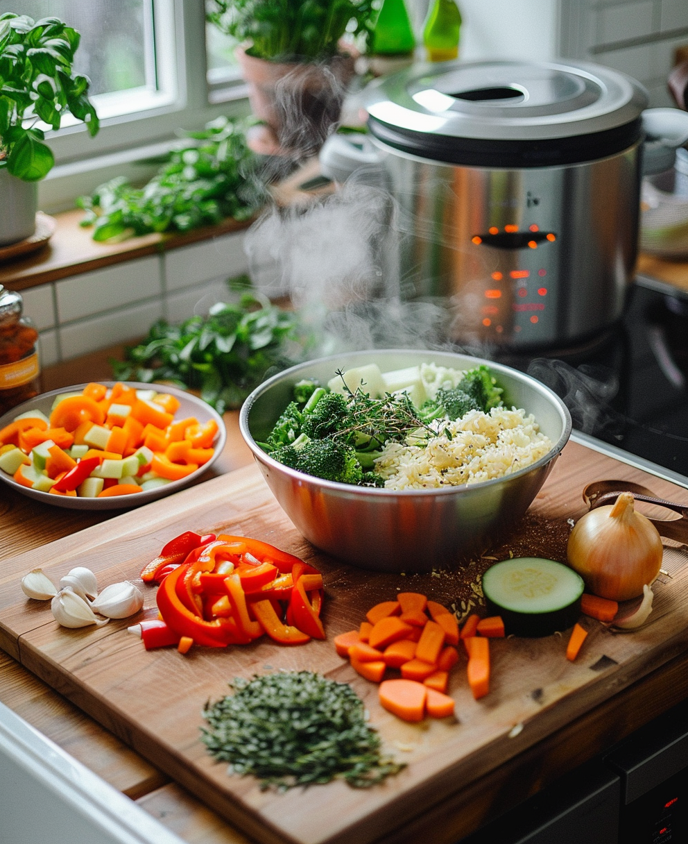 arroz con verdura thermomix