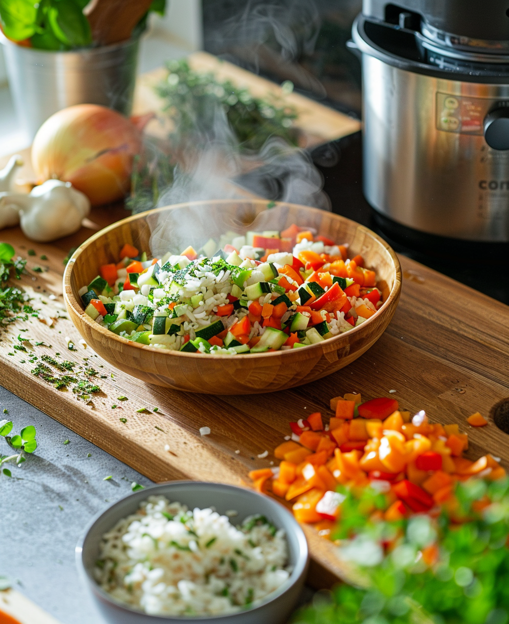 arroz con verdura thermomix