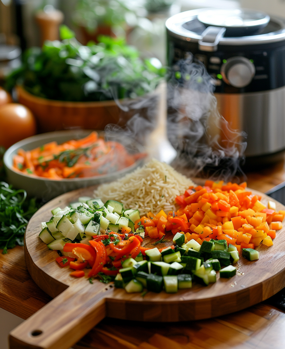 arroz con verdura thermomix