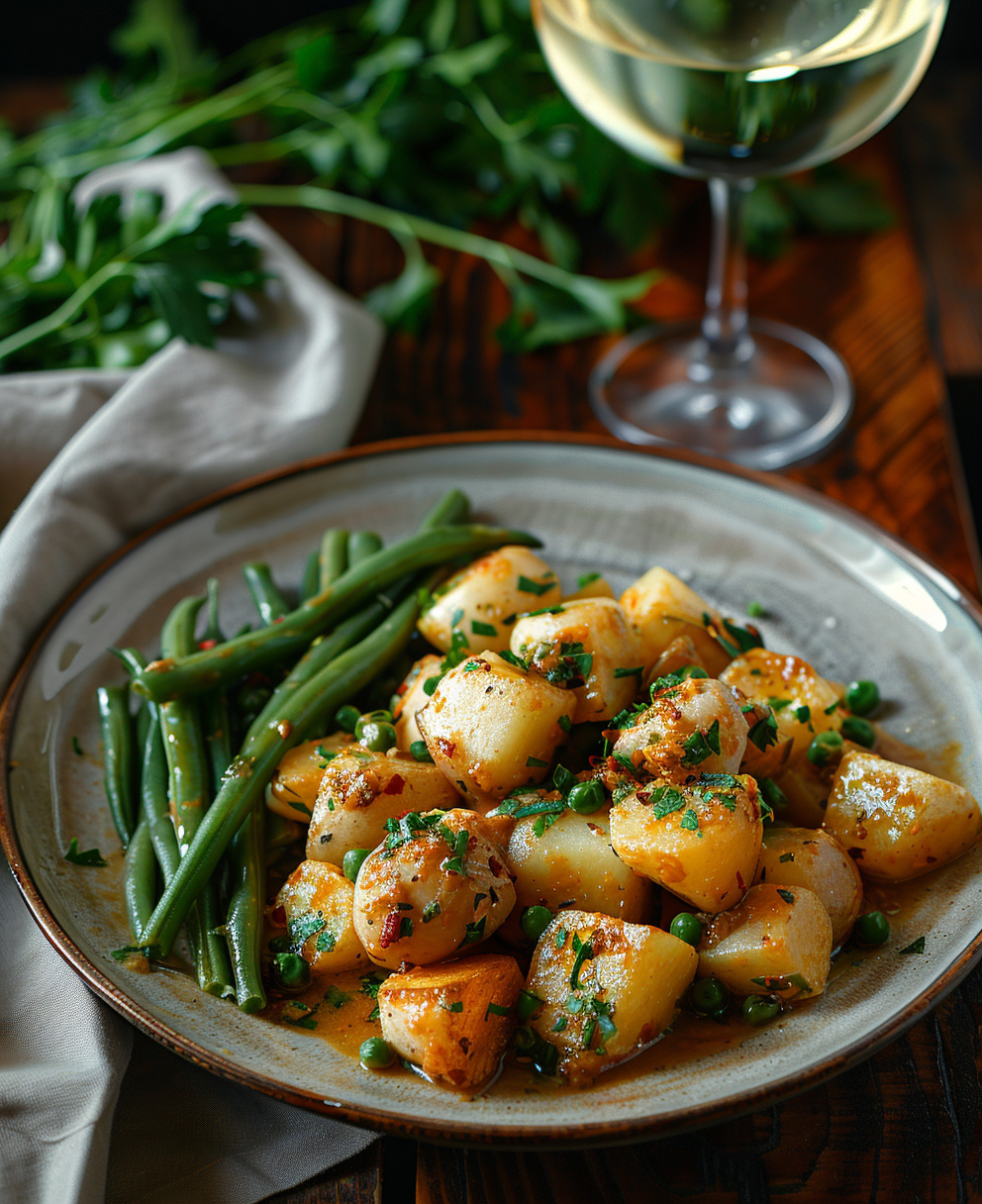 bacalao con verduras