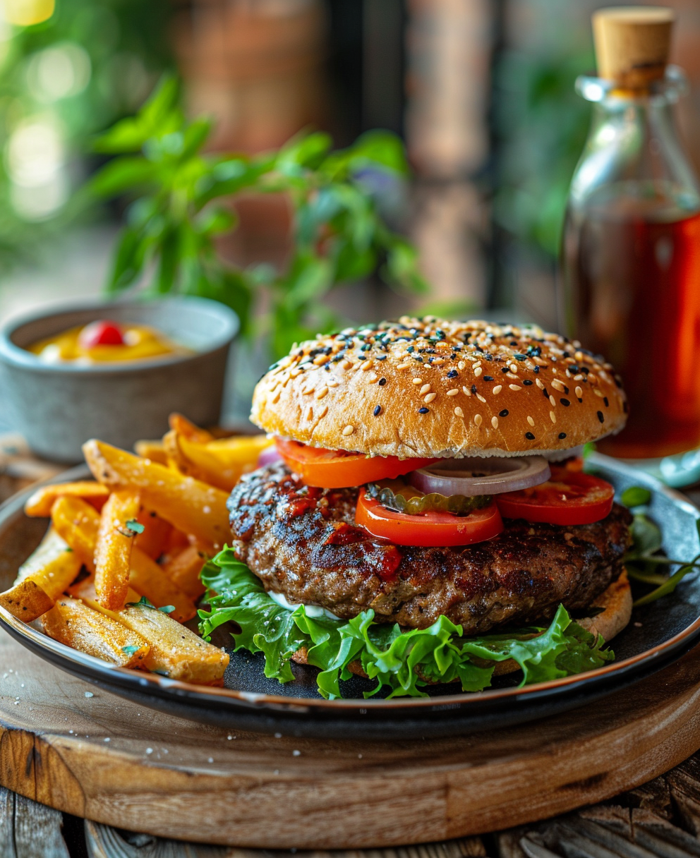 hamburguesa con carne picada