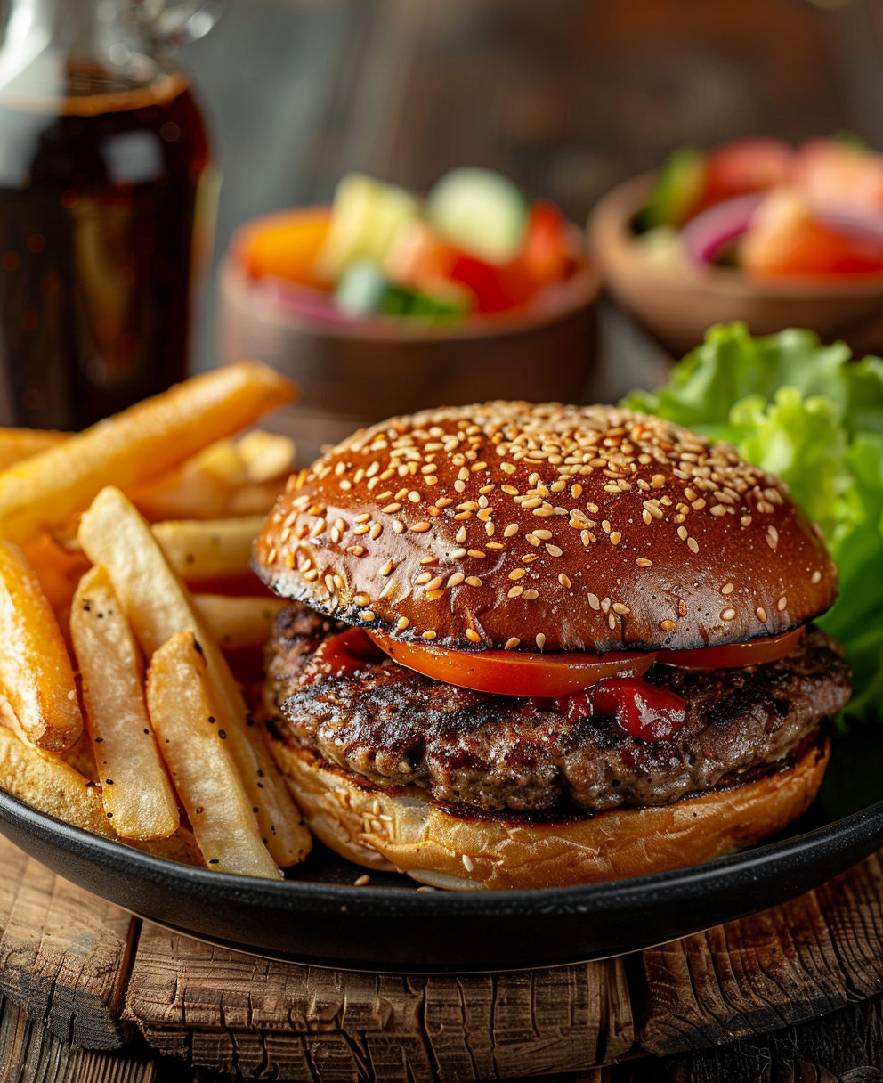 hamburguesa con carne picada