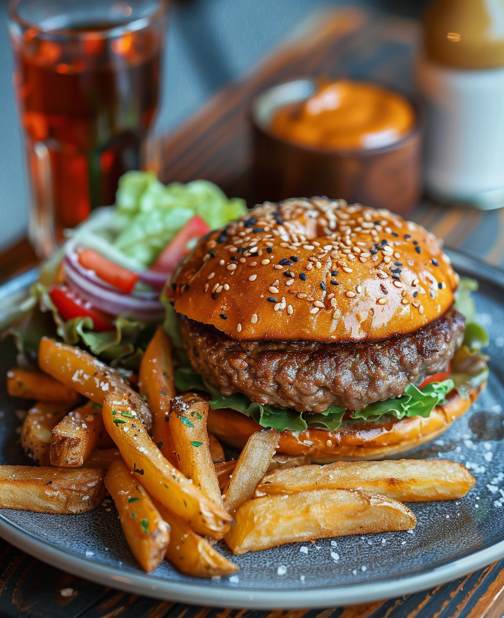 hamburguesa con carne picada