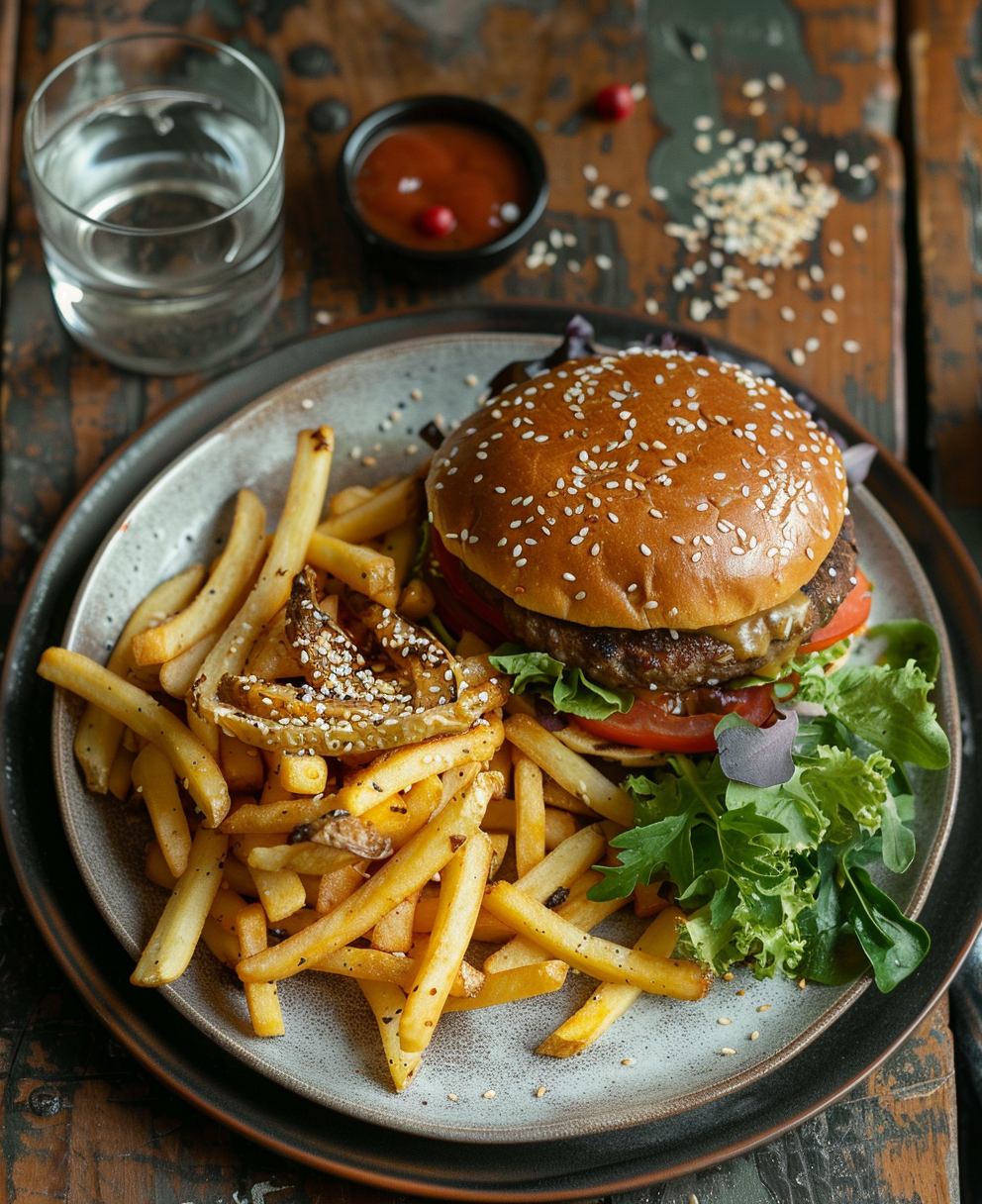 hamburguesa de berenjena