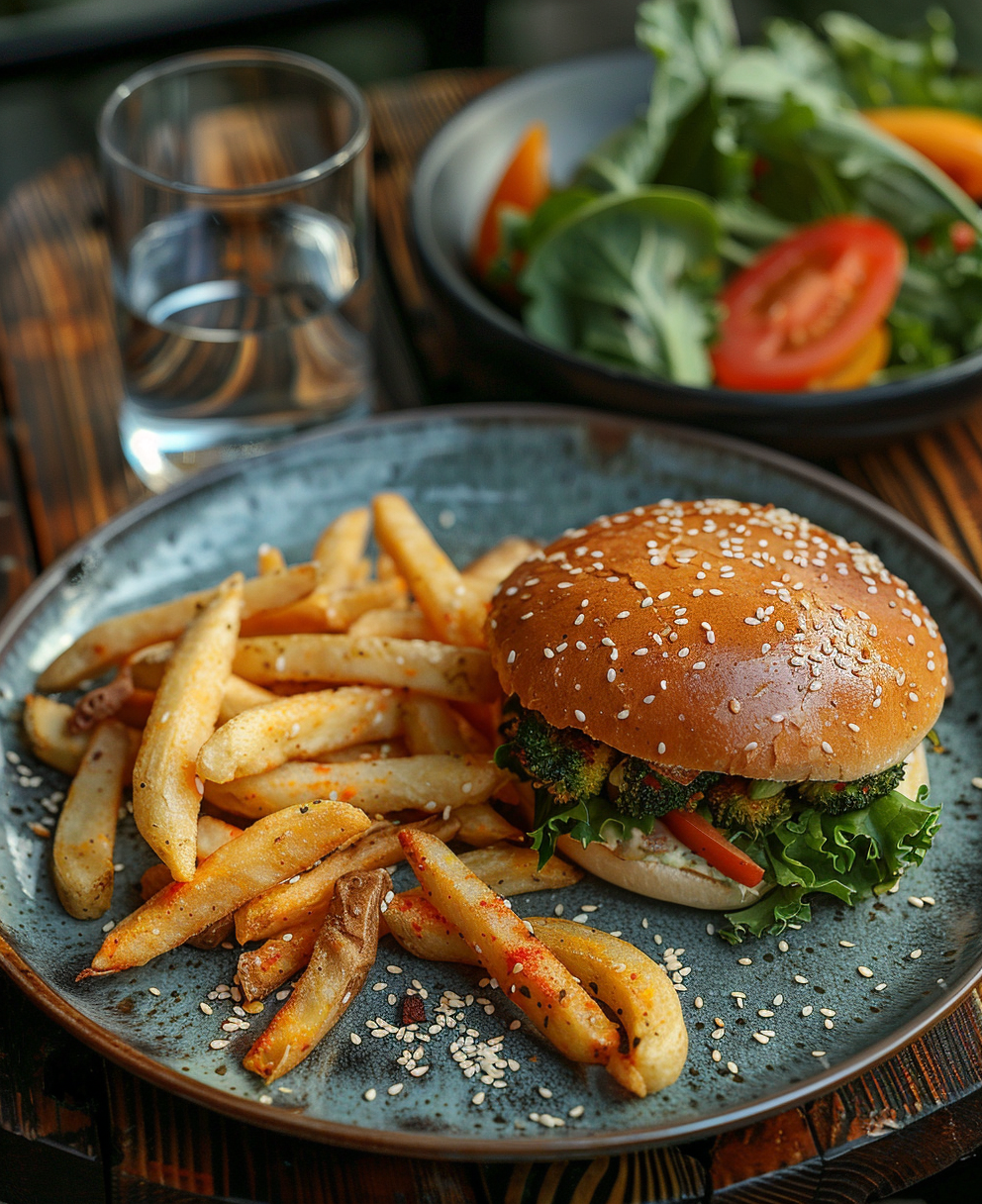hamburguesa de brocoli