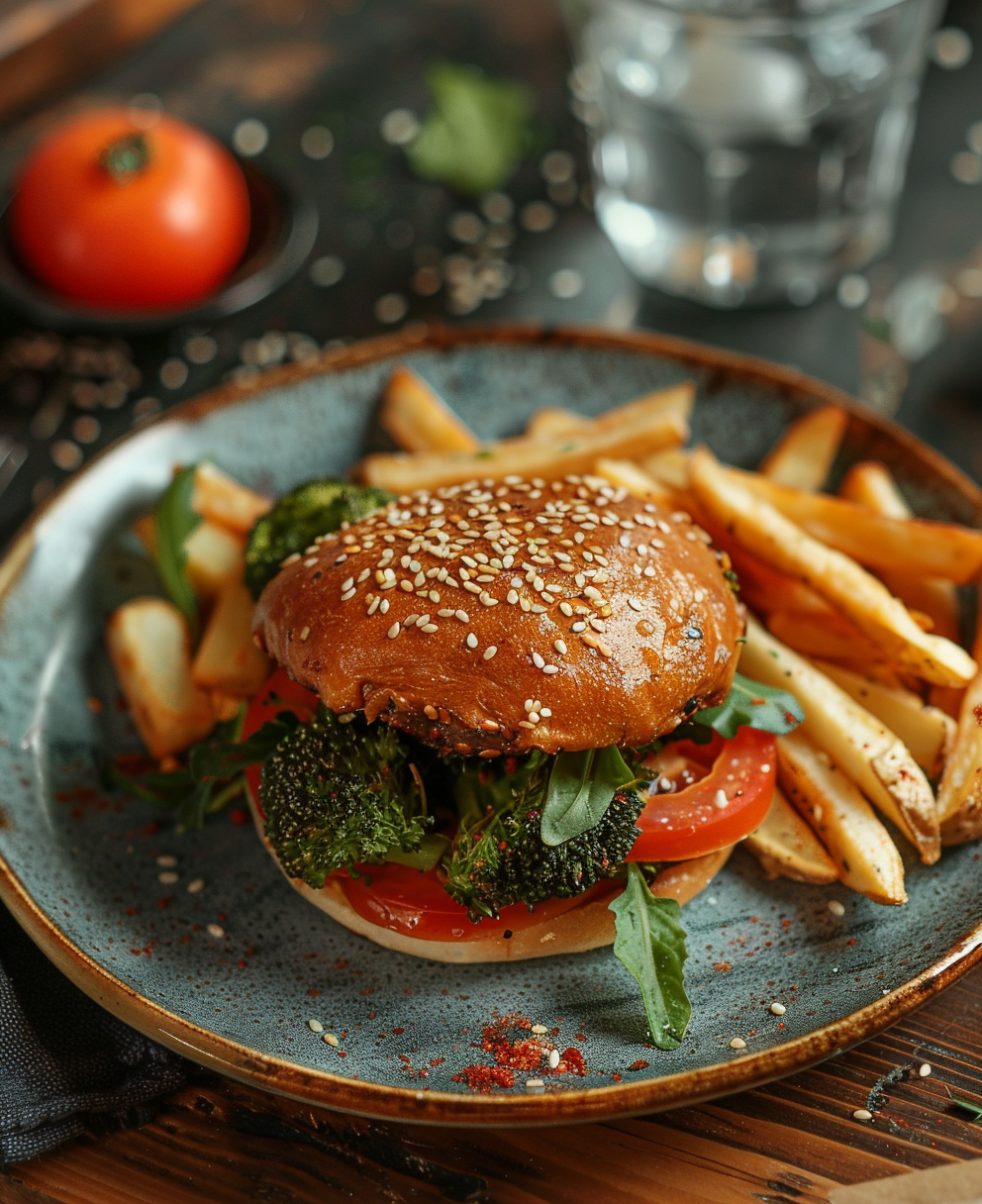 hamburguesa de brocoli