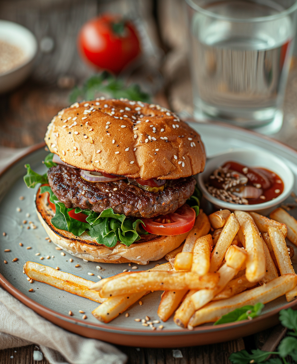 hamburguesa de buey