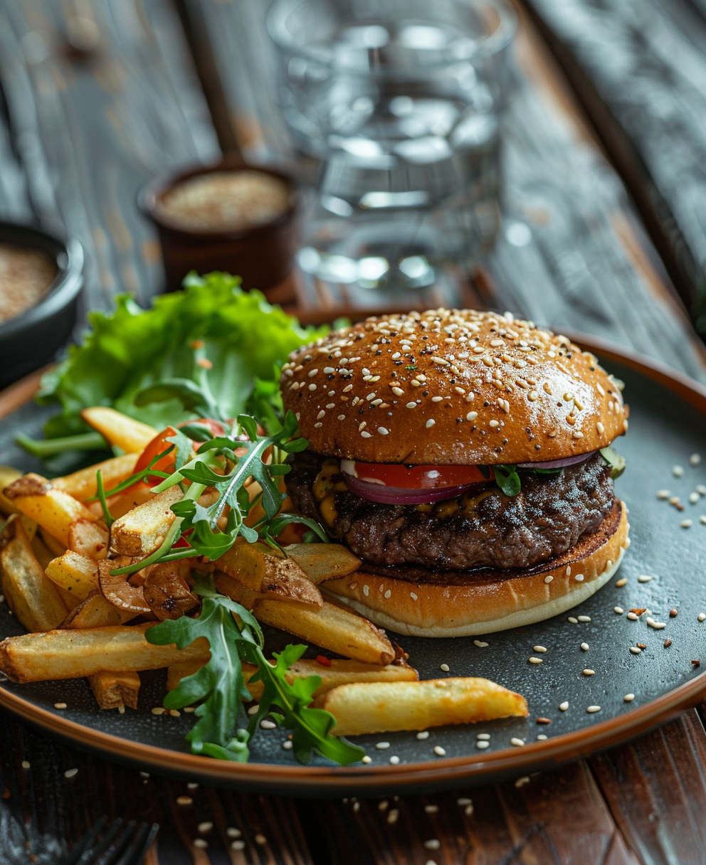 hamburguesa de buey
